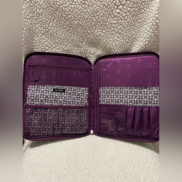 Vera Bradley Tablet Tamer Organizer- Bordeaux Blooms (Purples) - Picture 2 of 2